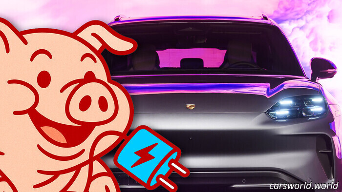 Il Cayenne elettrico della Porsche fa sembrare la BMW M5 leggerissima | Carscoops